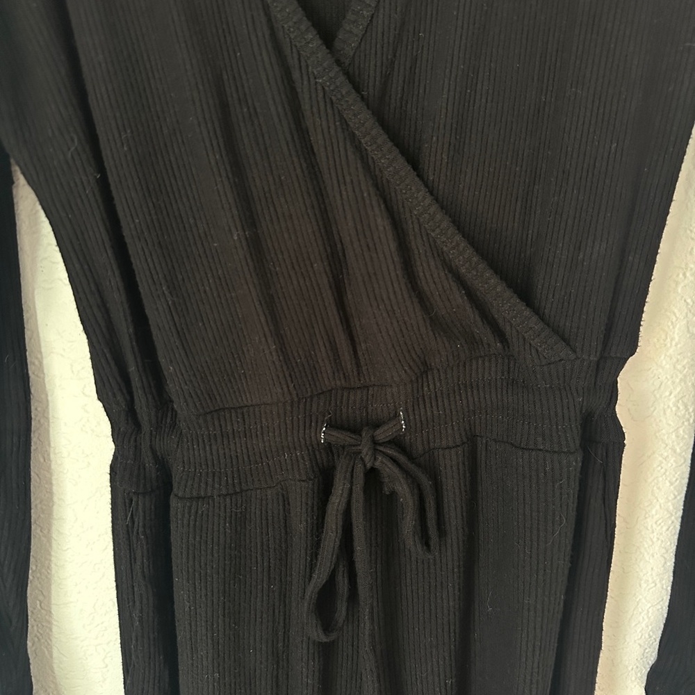 Michael Lauren Black Wrap Jumpsuit - Picture 4 of 6